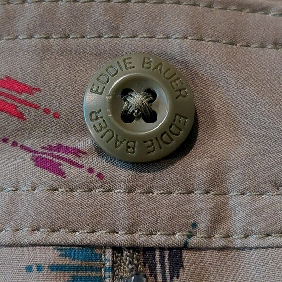 Eddie Bauer Adventure 2.0 Olive Green Arrow Print Golf Skort Size 8 - Picture 5 of 12